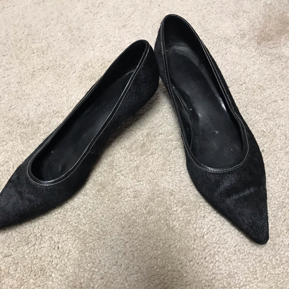 9.5 Black Enzo Kitten Heels